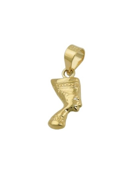 pendant nefertiti shiny 9k gold