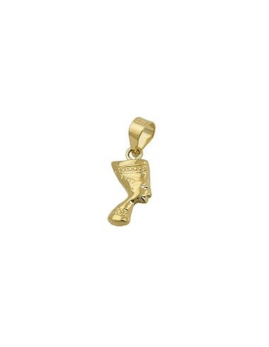 pendant nefertiti shiny 9k gold