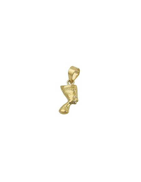 pendant nefertiti shiny 9k gold