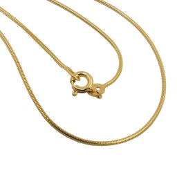 snake chain 45cm 1mm 14k gold