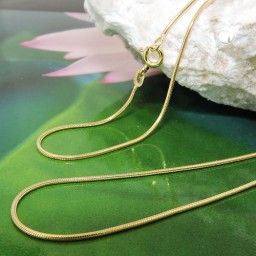 snake chain 45cm 1mm 14k gold