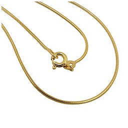 snake chain 45cm 1mm 14k gold