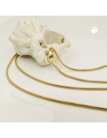 snake chain 50cm 1.2mm 14k gold