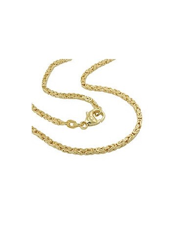 bracelet byzantine 2x2mm 19cm 14k gold