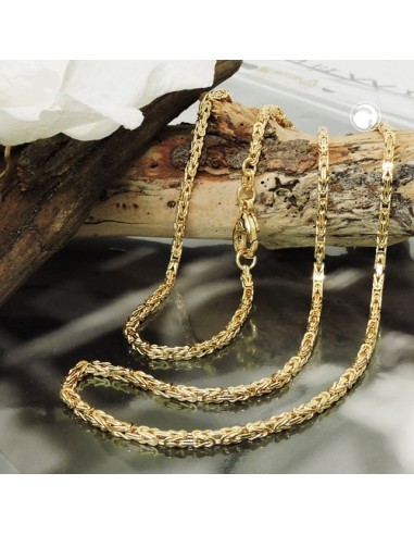 chain byzantine 2x2mm 50cm 14k gold