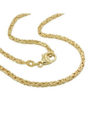chain byzantine 2x2mm 50cm 14k gold