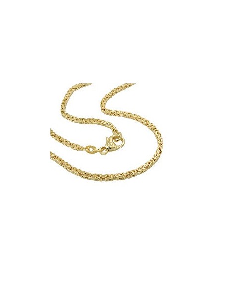chain byzantine 2x2mm 50cm 14k gold