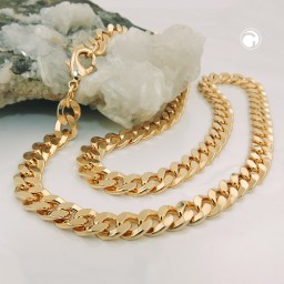 necklace 8mm flat curb chain diamond cut amd 50cm