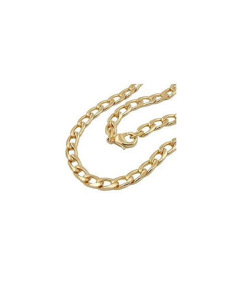 curb chain wide 50cm gold-plated