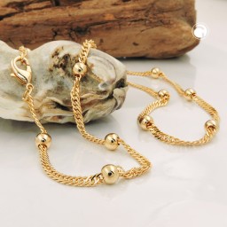 chain singapur 45cm gold-plated