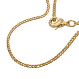 curb chain 50cm gold plated