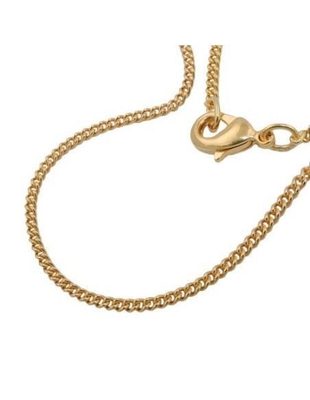 curb chain 50cm gold plated