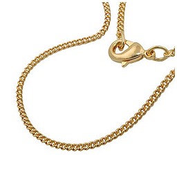 curb chain 50cm gold plated