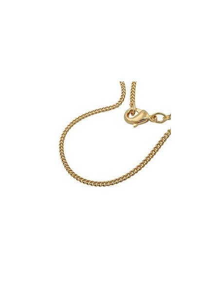 curb chain 50cm gold plated