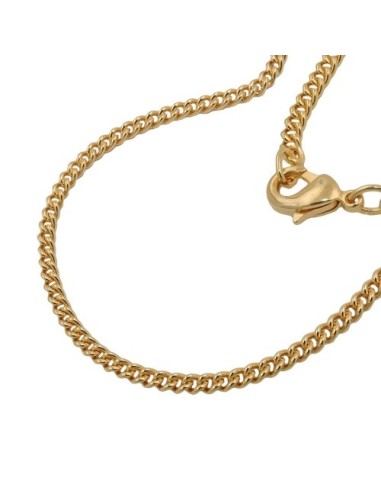 curb chain 50cm gold plated