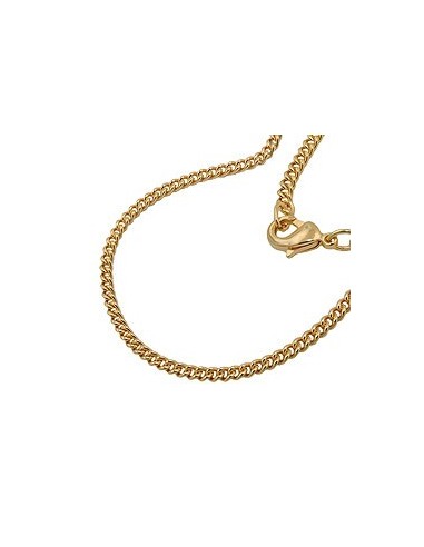 curb chain 50cm gold plated