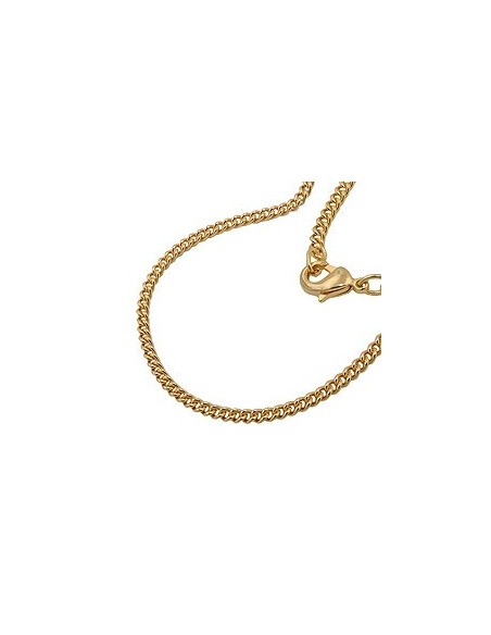 curb chain 50cm gold plated