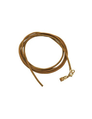 band leather oliv gold clasp 100cm