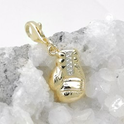 pendant charm box glove bicolor 9k gold