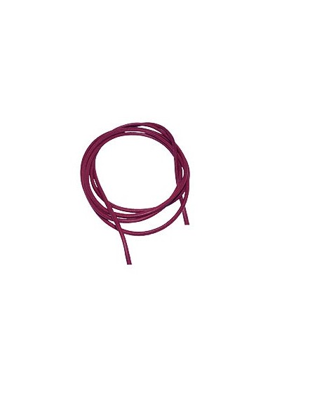 leather strap round cord cowhide 2mm fuchsia berry colored ca. 1m