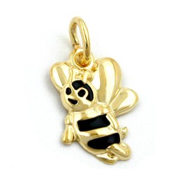 pendant honey bee 9k gold