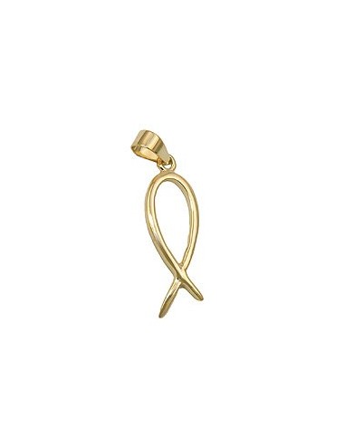 pendant jesus-sign fish glossy 9k gold