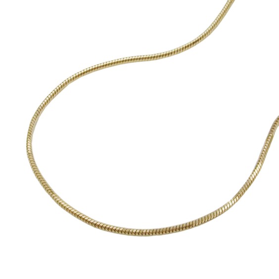 chain snake 5-edge 40cm 14k gold