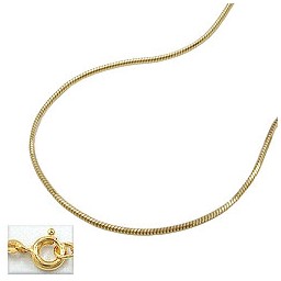 chain snake 5-edge 40cm 14k gold