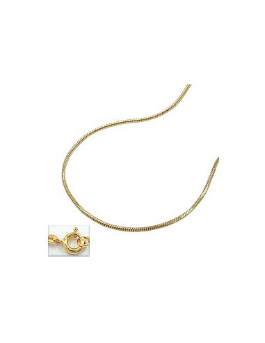 chain snake 5-edge 40cm 14k gold