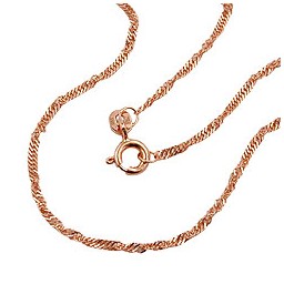 necklace singapore 50cm 14k redgold