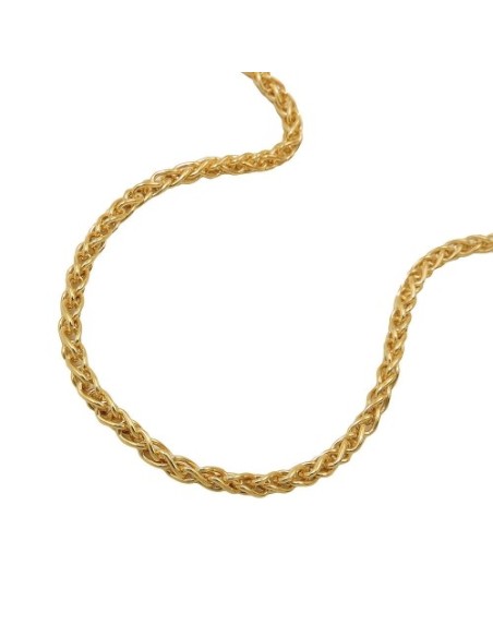 bracelet wheat chain 19cm 9k gold