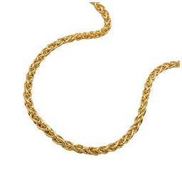 bracelet wheat chain 19cm 9k gold