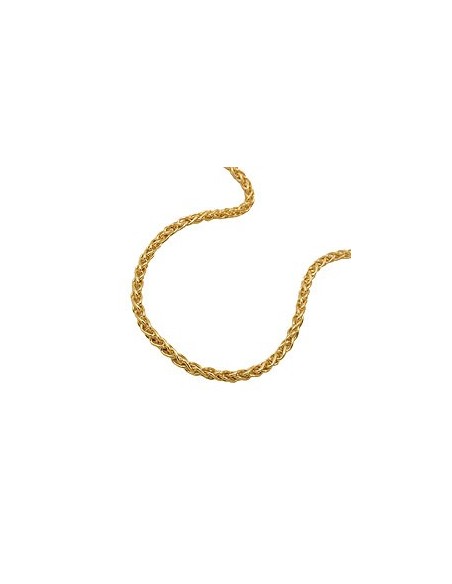 bracelet wheat chain 19cm 9k gold