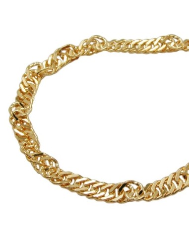 necklace 55cm singapore chain gold plat.