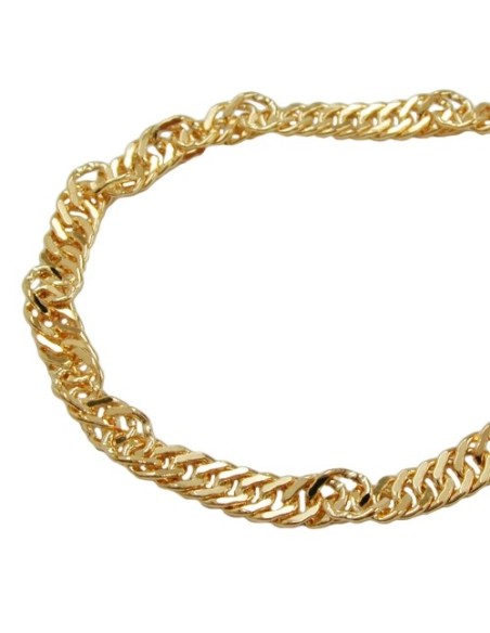 necklace 55cm singapore chain gold plat.
