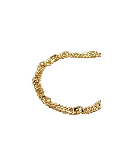 necklace 42cm singapore chain gold plat.