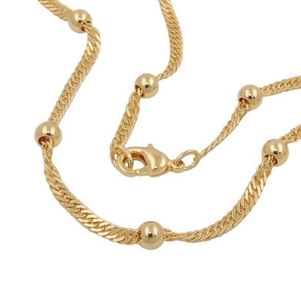 bracelet singapore chain gold plated