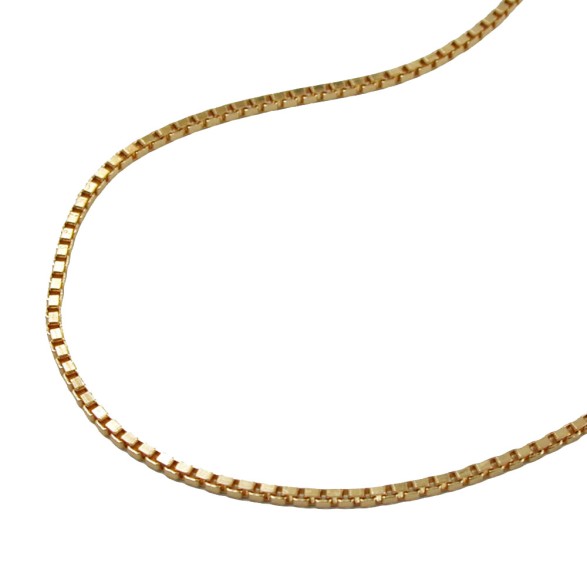 necklace box chain gold plated