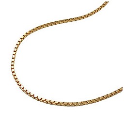 necklace box chain gold plated