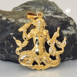 zodiac pendant aquarius gold plated