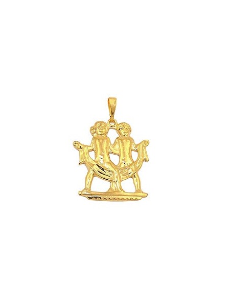 zodiac pendant gemini gold plated