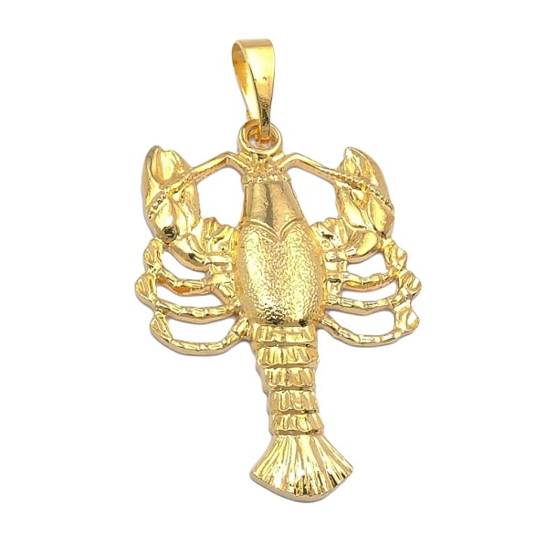 zodiac pendant cancer gold plated