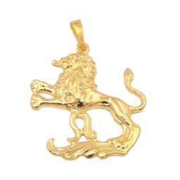 zodiac pendant lion gold plated