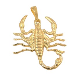 zodiac pendant scorpio gold plated