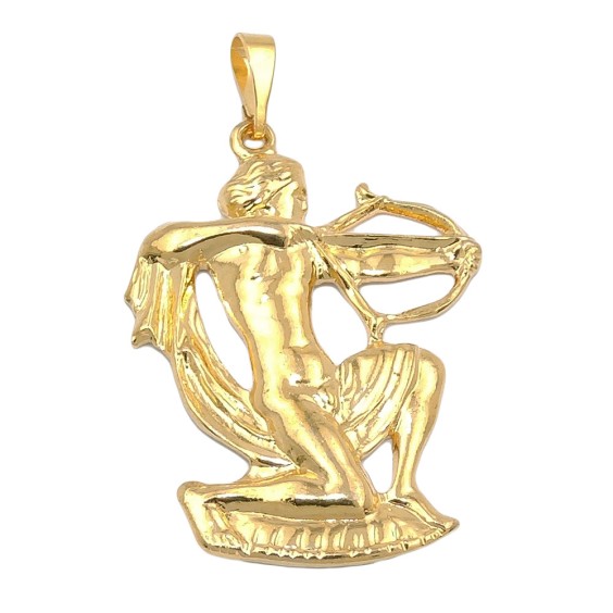 zodiac pendant sagittarius gold plated