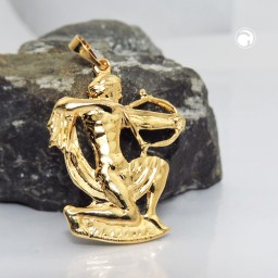 zodiac pendant sagittarius gold plated