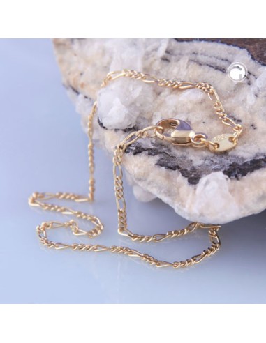 bracelet 19cm figaro chain 14k gold