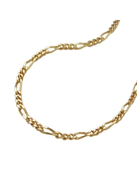 necklace 42cm figaro chain 14k gold