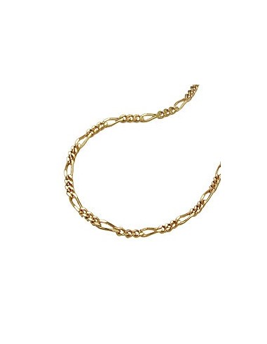 necklace 42cm figaro chain 14k gold