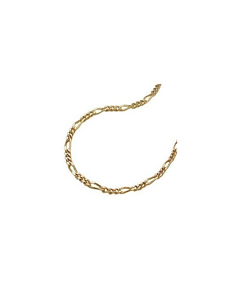 necklace 45cm figaro chain 14k gold